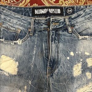 Billionaire Boys Club Ripped Denim Jeans